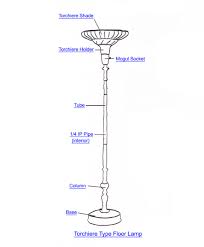 Designer floor lamps, or standing lamps, serve a double purpose: Torchiere Lamp Part Index