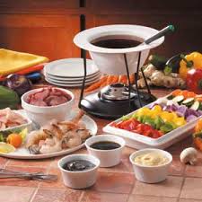 Emmi cheese fondue is made with natural swiss cheese, white wine, kirsch. Southern With A Twist Retro Fondue Party Menu
