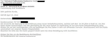 Volksbank Anrochte Eg Phishing Mail Kreditkarte Aktivieren