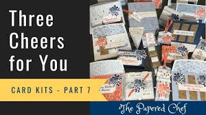 Kits coordinating sets christmas and winter holidays summer. Working With Card Kits Part 7 Three Cheers For You By Stampin Up Cards Boxes 3d Crafts The Papered Chef