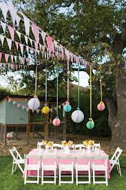 Place the necessary dishes and drinks and decorate it with flowers or anything you can find. Gorgeous Little Deer Garden Birthday Party Hostess With The Mostess Outdoor Birthday Party Decorations Garden Party Birthday Backyard Kids Party