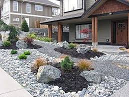 Rock Garden Ideas For Backyard And Front Yard Punkprojects Hardscape Design River Rock Landscaping Front Yard Landscaping Design