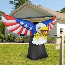 Maybe you would like to learn more about one of these? Buy Goosh 6 Ft Tall Patriotic Independence Day 4th Of July Inflatable American Flying Bald Eagle Blow Up Inflatables With Build In Led Lights For Party Indoor Outdoor Yard Garden Lawn Decorations Online In Indonesia B08yr7zt1d