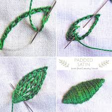 Once you get the needle moving. How To Do Padded Satin Stitch Sarah S Hand Embroidery Tutorials Hand Embroidery Tutorial Embroidery Leaf Sewing Embroidery Designs