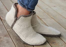 All patterns are vintage & in english only please refer to the pictures above for information from pattern on sizes, materials. 13 Cozy Slipper Knitting Patterns