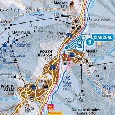 The crown is completed in the south by the valacia subgroup with cima undici. Bergfex Carta Delle Piste Pozza Di Fassa Ciancoal Sci Di Fondo Pozza Di Fassa Ciancoal