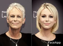 …a classic cut for ms. Jamie Lee Curtis Faceapp