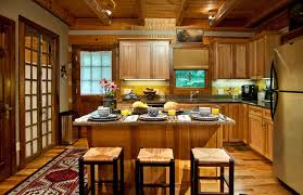 rustic cabin kitchen layout pictures