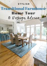Stylish Transitional Farmhouse Home Tour Farmhouse Homes Farmhouse Decor Farmhouse Decor Living Room