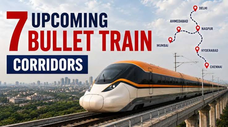 india new bullet train corridors