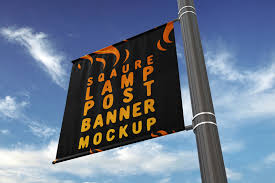 Similar to our other mockups, all lights, shadows, highlights and filters can be edited. Square Lamp Post Banner Mock Up By Massdream