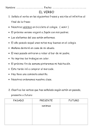 Pin De Lizeth Romero En Hojas De Trabajo En 2020 Oraciones Con Verbo Ejercicios Para Aprender Espanol Ejercicios De Gramatica
