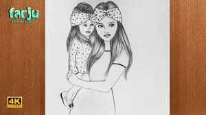 A great drawing and sketching video for you from farjana drawing academy. How To Draw Beautiful Baby Girl With Her Mom Mothers Day Spacial Video Viral Chop Video