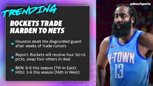 Nba trade rumors are swirling around the houston rockets trading away star james harden to either the brooklyn nets or philadelphia 76ers? Rockets Trade James Harden To Nets