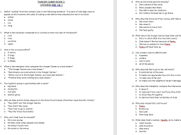 Quick fire pub style quiz night with 20 questions on places and geography. Hunger Games Bk 2 Catching Fire Chapter Multiple Choice Tests Teaching Resources
