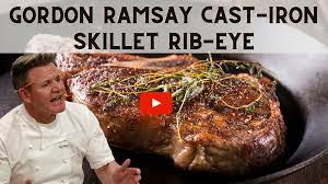 Season thawed steaks with a good amount of large grain salt (sea salt) and ground pepper, rub bottom of steaks with excess salt and pepper that has fallen onto table. Pin On Gordon Ramsay Video Recipes