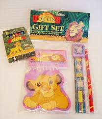 Lion King Stationery Set Back To School New Vintage Lion King Lion King Art Stationery Set