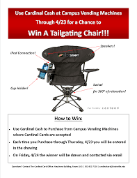 We did not find results for: Uofl Cardinal Card On Twitter Use Cardinal Cash At Campus Vending Machines Through 4 23 To Win An Awesome Tailgating Chair Details Below Http T Co Bu5aaxo46y