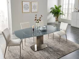 Der richtige tisch muss zur wohnung und den bedürfnissen passen. Esstisch Glas Talicia Ausziehbar Grau Online Kaufen
