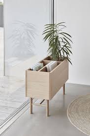 This Elegant Statement Piece Combines The Warmth Of Natural Oak With The Sophistication Of Modern White Oak Side Table Decor Oak Side Table