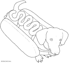 40+ hot dog coloring pages for printing and coloring. Online Coloring Pages Hotdog Coloring Page Hotdog With Mustard The Food