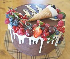 Dripcake Drip Cake Obst Eistute Einfach Lecker Eistuten Essen