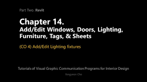 step 2 click component (cm) to place lighting fixtures from the architecture tab step 3 select a family and a family type that you want to add on your ceiling plan. Chapter 14 Add Edit Windows Doors Lighting Fixtures Furniture Tags Sheets Tutorials Of Visual Graphic Communication Programs For Interior Design