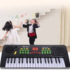 4.6 out of 5 stars with 95 ratings. Toys Games Music Art Educational Toys Electronic Keyboard With Microphone 37 Keys Black Toys Kids Musical Gift Music