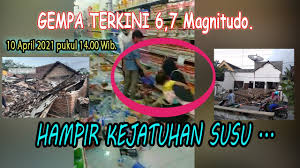 Pemain dari klub kontestan piala menpora 2021 yang tengah berada di malang dibuat panik oleh guncangan gempa pada sabtu (10/4/2021) siang wib. Terbaru Gempa 6 7 Magnitudo Sabtu 10 April 2021 Di Wilayah Tulungagung Youtube