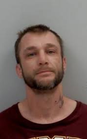 BOLO Angus Mckerchie and his girlfriend. Angus just fled from the court  house in the Soo. He then jumped in the vehicle driven by his girlfriend. 4  door burgandy it is a