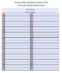 Electrical tools (ms excel spreadsheets). 20 Printable Panel Schedule Template Samples Pdf Doc Template Republic