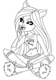 Monster high coloring pages are a fun way for kids of all ages, adults to develop creativity, concentration, fine motor skills, and color recognition. Free Printable Monster High Coloring Pages For Kids Monster Coloring Pages Cartoon Coloring Pages Coloring Books