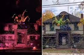 Shop online & save at target.com Is This Huge Mechanical Spider Upstate Ny S Wildest Halloween Display