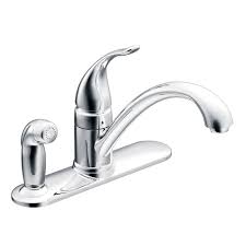 Click here to see the safety data sheets for this product. Moen Torrance Single Handle Kitchen Faucet With Side Sprayer And Hydrolock In Chrome The Home Depot Canada