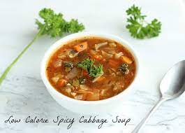 Heat olive oil in a large stockpot over medium heat. Low Calorie Spicy Cabbage Soup Oatmeal With A Fork