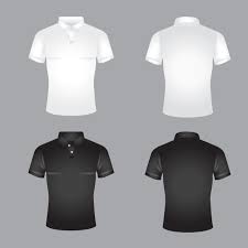 Collection White And Black Polo Tshirts Design Fashion Button Png And Vector With Transparent Background For Free Download Kaos Klasik