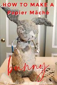 These are the perfect option to accompany a gift or to write a sweet and heartfelt message within. How To Make An Adorable Papier Mache Bunny My Humble Home And Garden