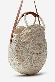 Springfield Bolso Rafia Redondo Marron Bolso Rafia Bolsa De Lino Bolso