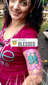 Parkinson's patient helping with butterfly release