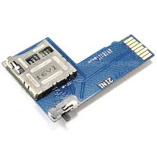 If you used zerofree, your pi is already booted from your 64 gb working card and the master sd card is in a usb adapter. Dual Micro Sd Card Reader With Micro Sd Card For Adpater Raspberry Pi 4 Pi 3 Pi 2 Audiophonics
