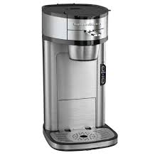 Single serve coffee maker is a quick way to get your morning going. Hamilton Beach Stainless Steel Single Serve Coffee Maker With Built In Filter 49981 The Home Depot