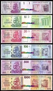 Set 1 23 Bank Notes Zimbabwe Currency Design