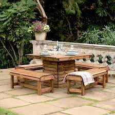 Browse our range of luxury teak garden table and chair sets for stylish alfresco dining with your friends and family, or to impress your patrons. Garden Table And Benches Lodge Collection Rspb Shop
