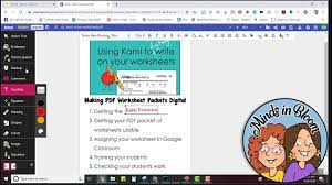 How To Use The Totally Free Version Of Kami Extension With Google Classroom Youtube