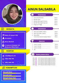 Contoh Cara Buat Cv Lamaran Kerja Menggunakan Ms Word Di 2020 Cv Kreatif Creative Cv Template Desain Cv
