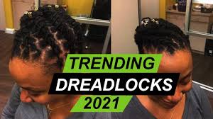 Short locs styled#istartedherlocs few months ago flattwist to create this look not to tight 100% all natural.she's s n a… 15 Best Dreadlocks Styles For Short Hair 2021 Youtube