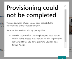 Physical garments that eliminate distracting physical sensation. Question Error Provisioning Could Not Be Completed Issue 440 Pnp Custom Learning Office 365 Github