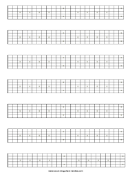 Printable Blank Guitar Neck Diagrams Guitardiagrams In 2019