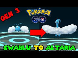 Evolve Swablu Pokemon Go