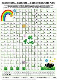 With these 10 sites, you can find free easy crosswords to print, puzzles, and other resources to keep you bus. St Patricks Day Codebreaker Word Puzzle Free Printable Puzzle Games Free Printable Puzzles Word Puzzles Brain Challenge Games